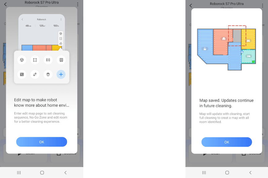 Карта вашего дома, редактируемая в приложении Roborock S7 Pro Ultra App